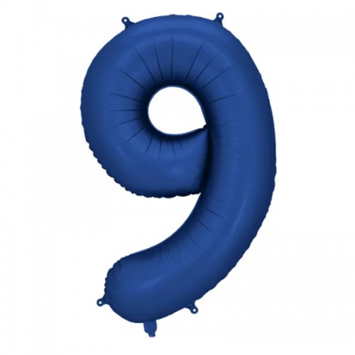 Balão Número 9 Azul Escuro